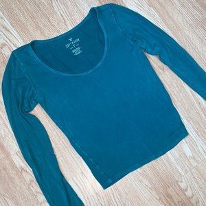 American Eagle Long Sleeve | Sz Small | Jade Green